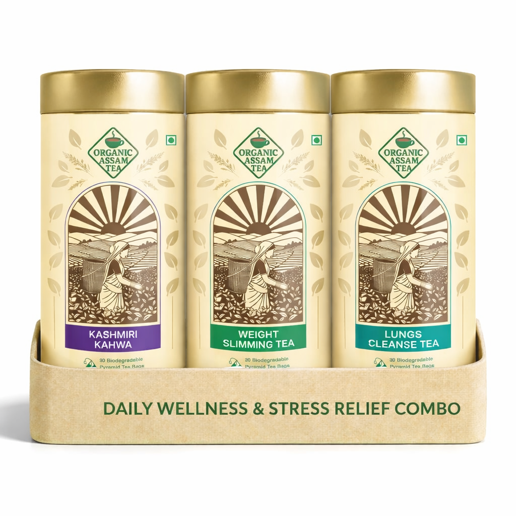 Daily Wellness & Stress Relief Combo Tea